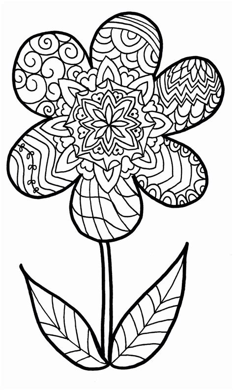 √ 27 Adult Coloring Book Flowers With Images Flower Coloring Pages