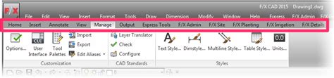 The Autocad And Land Fx Ribbons