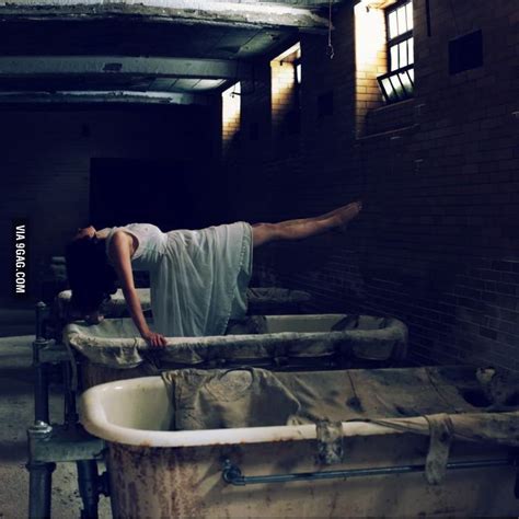 Self Portrait In An Abandoned Mental Hospital Horror Photography