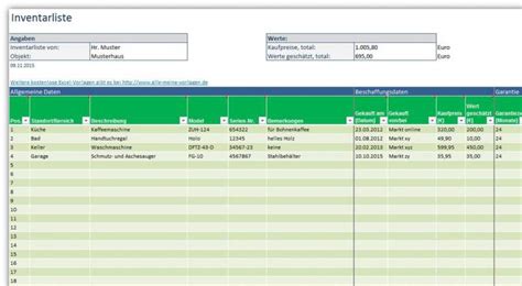 Mit dieser kostenlosen excel vorlage können sie ihre arbeitszeiten erfassen. Inventarliste Download | Freeware.de