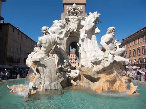 It was designed in 1651 by gian lorenzo bernini for pope innocent x whose family palace. Fontana dei Quattro Fiumi - Arte - Opere - Artisti