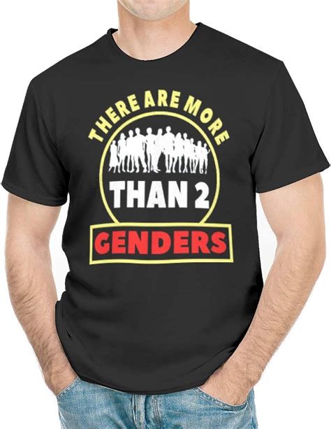 There Are More Than Two Genders Shirt Funny Printed Pure Cotton T Shirt Clothing