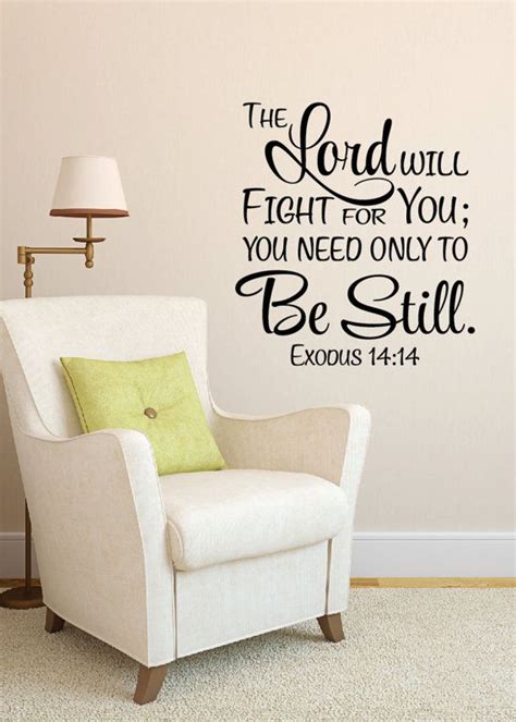 Exodus 1414 The Lord Will Fight For You You Need Only Be Etsy Canada