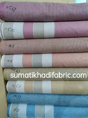 Khadi Stripes Fabric Pop Color Stripes Fabirc Manufacturer From Ahmedabad