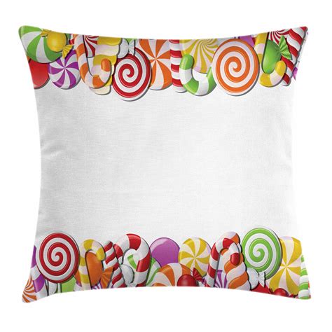 Candy Cane Throw Pillow Cushion Cover Festive And Fun Framework With