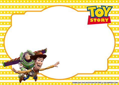 Free Printable Toy Story Birthday Party Invitation Templates