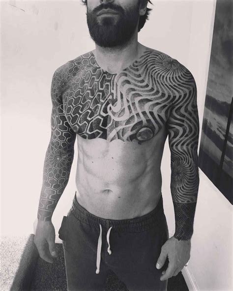 matt black s ornamental tattoos inkppl chest tattoo men mens body tattoos body suit tattoo