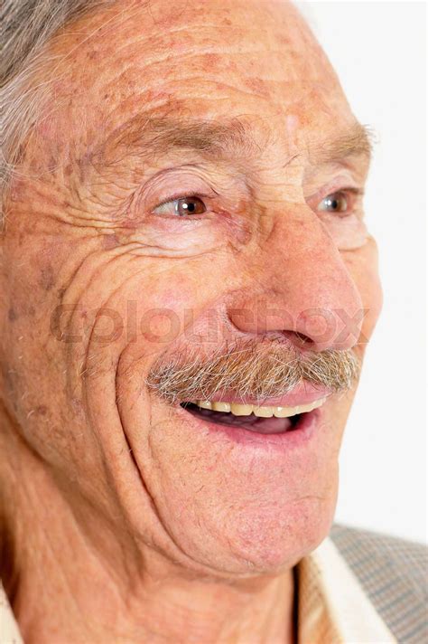 Old Man Laughing Stock Image Colourbox