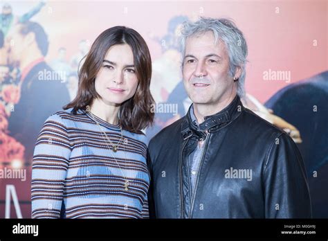 roma italy 22nd jan 2018 polish actress kasia smutniak and italian producer domenico