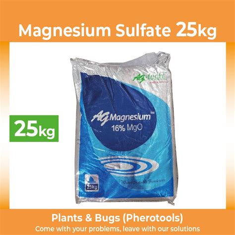 Pherotools 25kg Epsom Salt Magnesium Sulphate Magnesium Sulfate