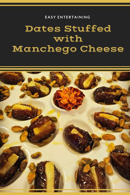 Easy And Quick Appetizer With Dates And Manchego Cheese That Is