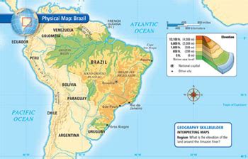 This physical map shows all african countries, the topography of africa and includes the main features. Map & Geography Skills - 6th Grade Social Studies