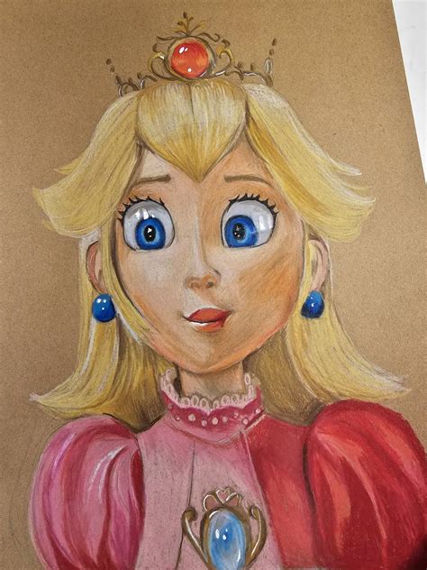 Princess Peach Fanart By Heatherhoodie On Deviantart