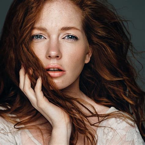 Oksana Butovskaya Beautiful Freckles Red Hair Woman Beautiful Redhead