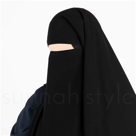 8 Layered Extra Extra Long Contrasting Niqab Agrohortipbacid