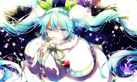 Aka Tonbo Lovetow Aliasing Aqua Eyes Aqua Hair Flowers Hatsune Miku