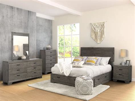 393 Series 6 Pc Bedroom Suite In Grey