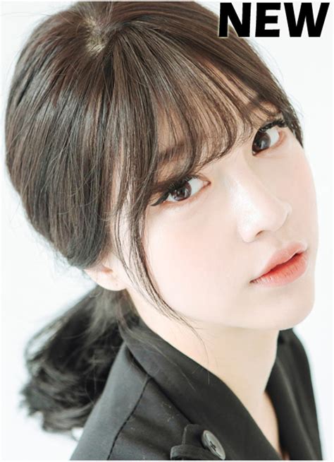 Short Korean Brunette Hair Styles With Bangs