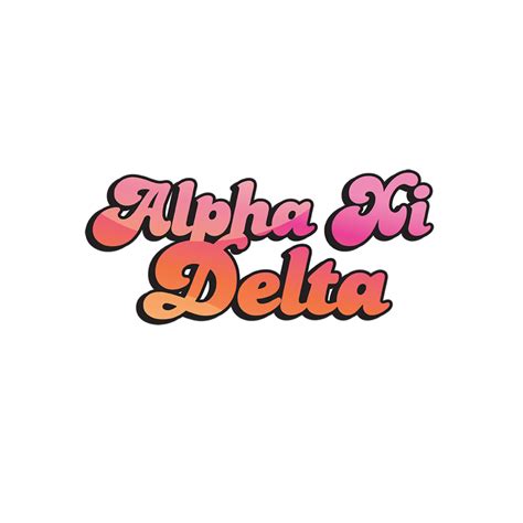 Alpha Xi Delta Sticker 3 Alpha Xi Delta Stickers Alpha Xi Delta