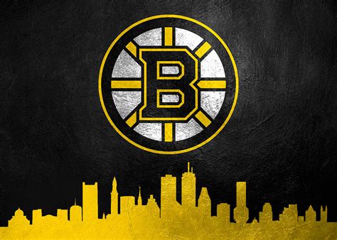 Boston Bruins Skyline Digital Art By Ab Concepts