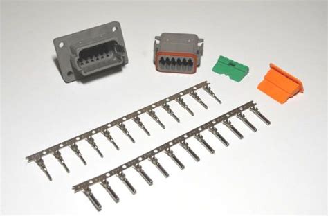 Buy Deutsch Dt 12 Pin Genuine Flange Connector Kit 14 16awg Stamp