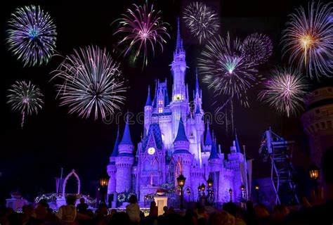 Disney S Cinderella Castle With Fireworks Disney S Magic Kingdom