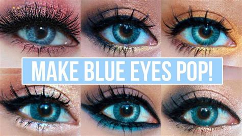 5 Makeup Looks That Make Blue Eyes Pop Blue Eyes Makeup Tutorial Blueeyemakeup Blue Eye