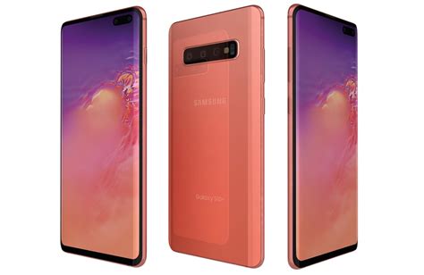 3d Samsung Galaxy S10 Plus Flamingo Pink Cgtrader