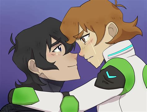 keith and pidge in tears of missing each other from voltron legendary defender voltron fanart