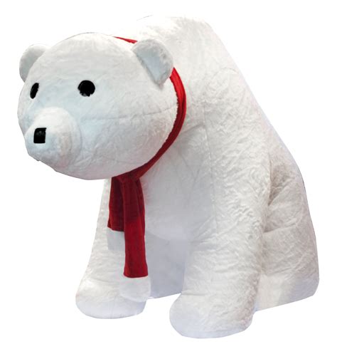 Giant Polar Bear Dennis For Christmas Decoration 300x400x200cm