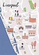 Liverpool illustrated map | Illustrated map, Liverpool map, Liverpool