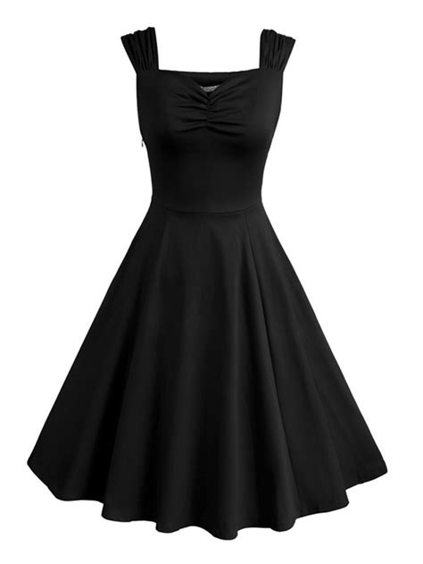 Audrey Hepburn Style Vintage Dress S Sleeveless Cotton Party Inspired Swing Dress Vintage