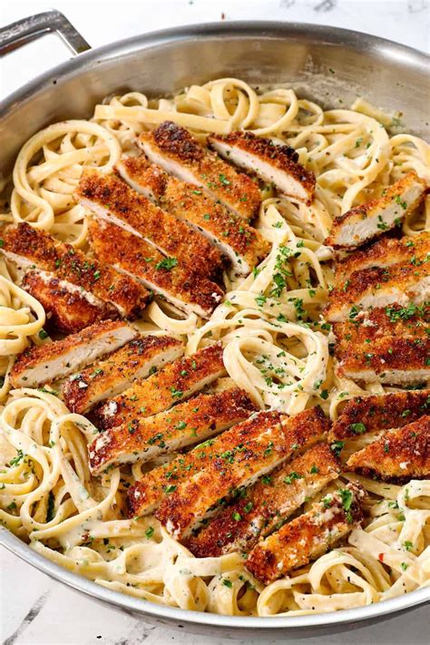 Crispy Chicken Fettuccine Alfredo Artofit