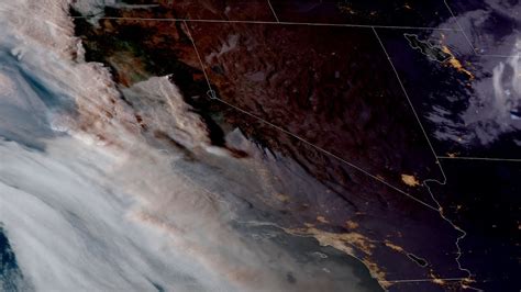 4k Satellite Time Lapse Of California Wildfires September 2020 Youtube