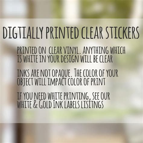 50 Clear Product Labels Clear Round Labels For Packaging Etsy