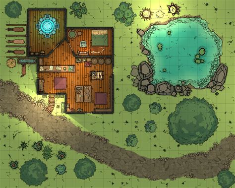 First Map Made In Dungeon Draft A Small Roadside Magic Shop 25 X 20