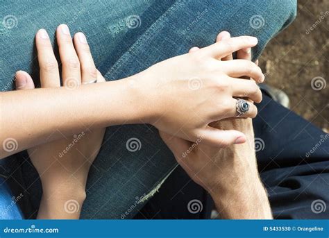 Clasping Hands Close Up Horizontal Stock Photo Image 5433530