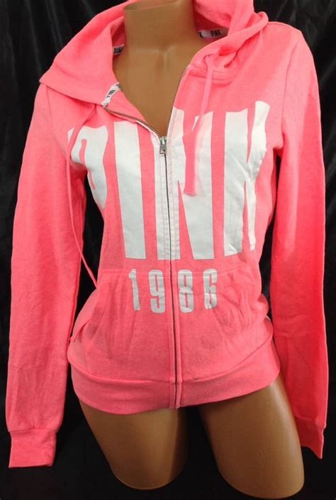 Victorias Secret Pink Medium M Neon Electric Coral Full