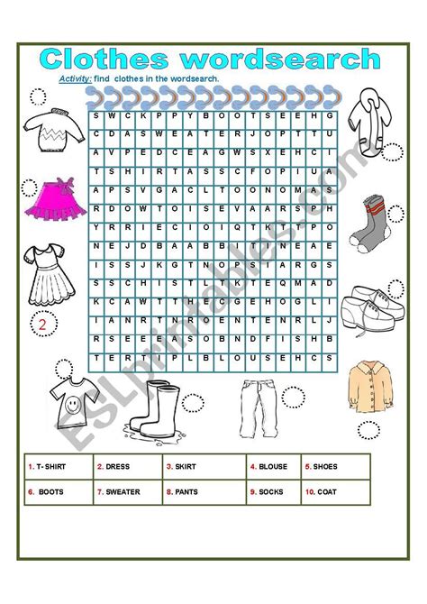 Clothes Esl Worksheet By Sumerce