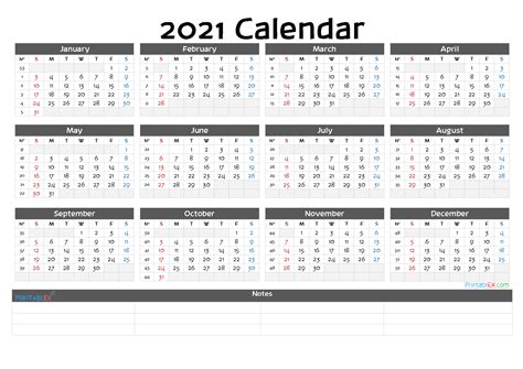 Printable 2021 Yearly Calendar With Week Numbers 21ytw140