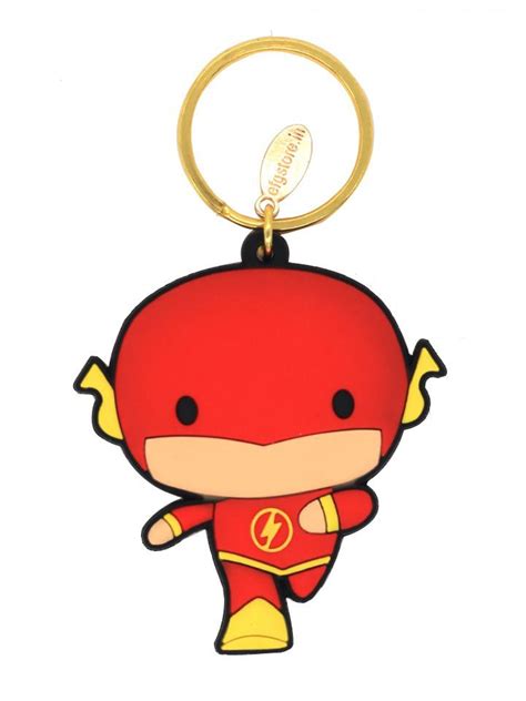 The Flash Chibi Dc Comics Official Keychain Redwolf