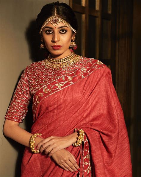 shasha gaba perfect for wedding engagement festivals bride saree fashion dramatic sleeves