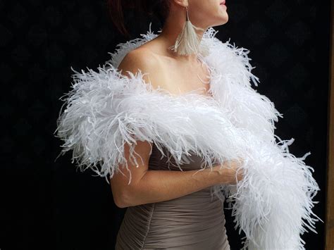 Genuine Ostrich Feather Boa 8 Ply Feather Boa Feather Outfit Feather Scarf