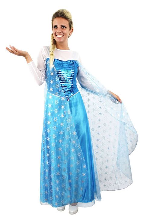 Buy Frozen Fancy Dress Adults Elsa In Stock