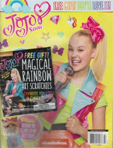 Jojo Siwa 2019 Magazine Includes Magical Rainbow Art Scratchies Ebay