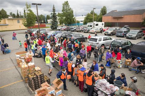 Sep 10, 2020 · food bank staff and volunteers guide visitors to the food pickup area. How declining wages force working Alaskans to seek free ...