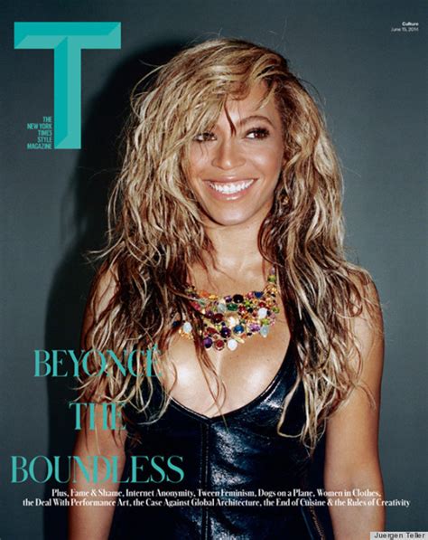 Beyoncés Big Hair Baubles And Boobs Cover T Magazine Huffpost