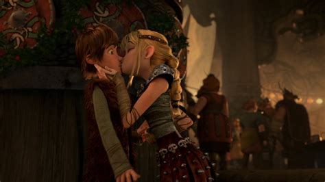 Image Astrid And Hiccups Second Kiss How To Train Your Dragon Wiki