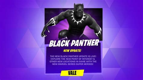 New fortnite season 4 chapter 2 update added new poi / location called black panther poi for marvel's black panther to come into fortnite season 4! SKIN BLACK PANTHER EN FORTNITE NUEVO PACK! - YouTube