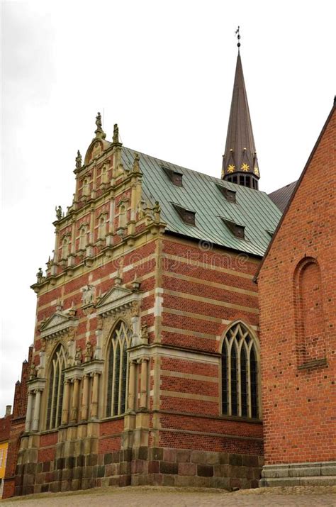 Landmarks Of Denmark Roskilde Cathedral Stock Photo Image Of Spire